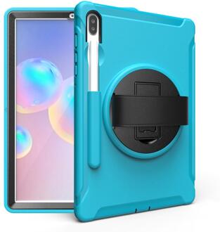 Case Voor Samsung Galaxy Tab S6 10.5 "T860 Tablet Case Shockproof Armor Heavy Duty Hard Case Voor Samsung tab T860 Stand Case blauw