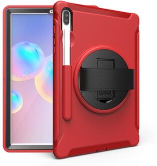 Case Voor Samsung Galaxy Tab S6 10.5 "T860 Tablet Case Shockproof Armor Heavy Duty Hard Case Voor Samsung tab T860 Stand Case rood