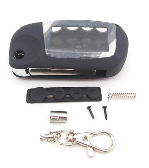 case voor Scher-Khan Magicar 5 6 ongesneden blade fob case cover M5 M6 vouwwagen flip remote + Sleutelhanger glas