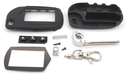 case voor Starline A91 A61 B9 B6 ongesneden blade fob case cover A91 vouwen auto flip afstandsbediening + A91 a61 B9 B6 Glas