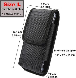 Case Voor Ulefone X S7/S7 Pro Riem Clip Holster Pouch Case Voor Ulefone S8/S8 Pro Taille tas Size L
