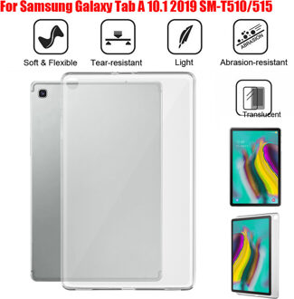 Case Voor Voor Samsung Galaxy Tab Een 10.1 "(19) SM-T510 T515 10.1 Inch Cover Flip Tablet Cover Smart Stand Shell Cover