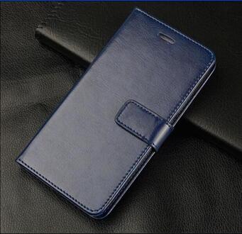 Case Voor Zte Blade A7s Premium Pu Leather Wallet Flip Shockproof Cover Voor Zte Blade A7s 6.5Inch couqe marine