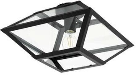 Casefabre Plafondlamp - 1 lichts - E27 - Zwart