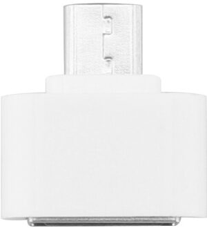 Caseier Usb 2.0 Naar Micro Usb Type C Otg Adapter Voor Huawei Samsung Xiaomi Computer Laptop Pad Gaming Transfer Data dync Telefoon Micro USB wit
