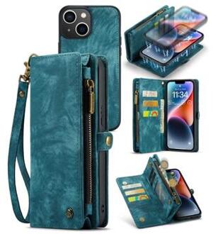 Caseme 2-in-1 Multifunctionele iPhone 14 Plus Wallet Case - Blauw