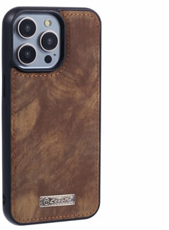 Caseme iPhone 15 Pro Max hoesje - Backcover - Bruin
