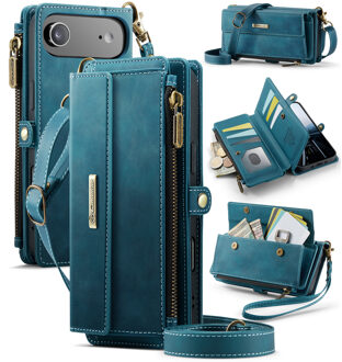 Caseme iPhone 17 Air hoesje - portemonnee tasje - Blauw