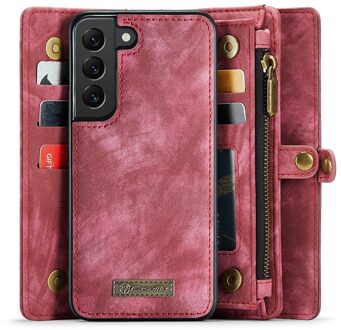Caseme Samsung Galaxy S22 Plus hoes - Vintage 2 in 1 portemonnee - Roze