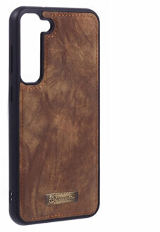 Caseme Samsung Galaxy S23 hoesje - Backcover - Bruin