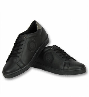 Cash Money Heren Schoenen - Heren Sneaker Tiger Black - CMS16 - Zwart - Maten: 41