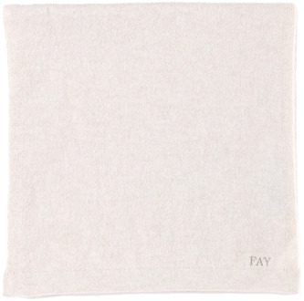 Cashmere Plain Stitch Sjaal Fay , White , Dames - ONE Size