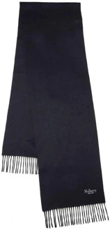 Cashmere Sjaal, Zwart Mulberry , Black , Unisex - ONE Size