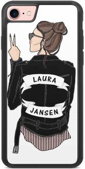 Casimoda Badass babe hoesje met namen - Brunette meisje Multi