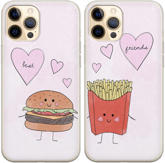 Casimoda Best friends hoesjes - Hamburger en frietje Multi