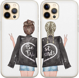 Casimoda Best friends siliconen hoesjes - Girl squad Roze