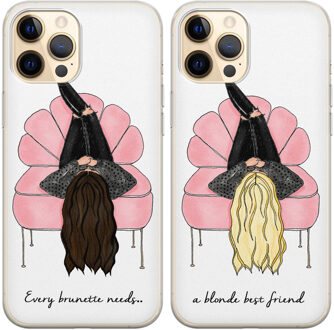 Casimoda Best friends siliconen hoesjes - Relaxing BFF Multi