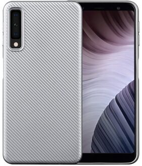 Casimoda Carbon zilver TPU hoesje Grijs/zilverkleurig