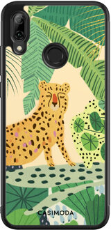 Casimoda Huawei P Smart 2019 hoesje - Jungle luipaard Geel, Groen