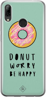 Casimoda Huawei P Smart 2019 siliconen hoesje - Donut worry Roze