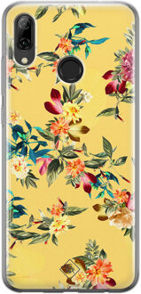 Casimoda Huawei P Smart 2019 siliconen hoesje - Floral days Geel