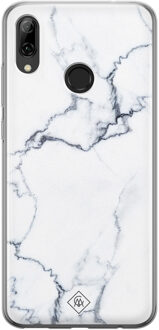 Casimoda Huawei P Smart 2019 siliconen hoesje - Marmer grijs Grijs/zilverkleurig