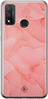 Casimoda Huawei P Smart 2020 siliconen hoesje - Marmer roze