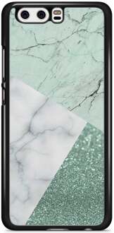 Casimoda Huawei P10 hoesje - Minty marmer collage