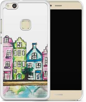 Casimoda Huawei P10 Lite hoesje - Amsterdam grachtenpanden Multi