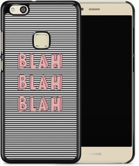 Casimoda Huawei P10 Lite hoesje - Blah blah blah Zwart