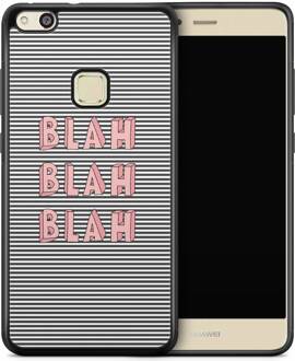 Casimoda Huawei P10 Lite hoesje - Blah blah blah Zwart