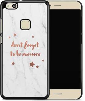 Casimoda Huawei P10 Lite hoesje - Don't forget to be awesome Grijs/zilverkleurig