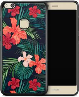Casimoda Huawei P10 Lite hoesje - Flora Rood, Groen