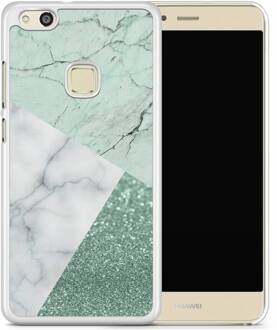 Casimoda Huawei P10 Lite hoesje - Minty marmer collage