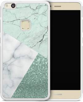 Casimoda Huawei P10 Lite hoesje - Minty marmer collage