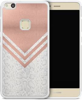 Casimoda Huawei P10 Lite hoesje - Rose gold snake