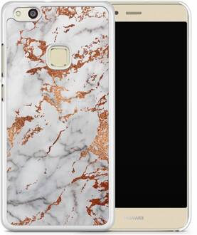 Casimoda Huawei P10 Lite hoesje - Rose goud marmer