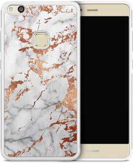 Casimoda Huawei P10 Lite hoesje - Rose goud marmer
