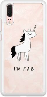 Casimoda Huawei P20 hoesje - I'm fab Roze