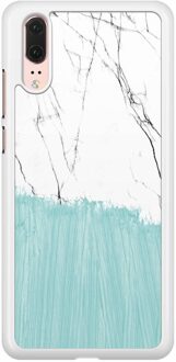 Casimoda Huawei P20 hoesje - Marbletastic Mint