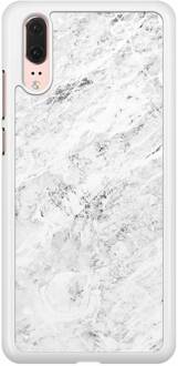 Casimoda Huawei P20 hoesje - Marmer grijs Grijs/zilverkleurig