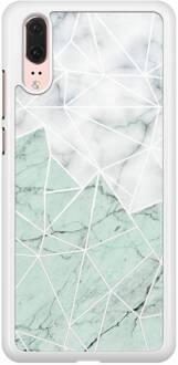 Casimoda Huawei P20 hoesje - Marmer mint mix