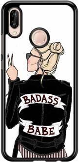 Casimoda Huawei P20 Lite hoesje - Badass girl Multi