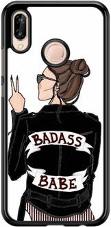 Casimoda Huawei P20 Lite hoesje - Badass girl Multi