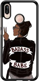 Casimoda Huawei P20 Lite hoesje - Badass girl Multi