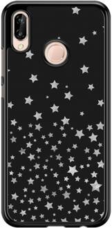 Casimoda Huawei P20 Lite hoesje - Falling stars Zwart