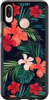 Casimoda Huawei P20 Lite hoesje - Flora Rood, Groen