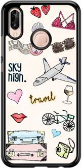 Casimoda Huawei P20 Lite hoesje - Let's travel Multi
