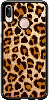 Casimoda Huawei P20 Lite hoesje - Luipaard print Bruin/beige, Goudkleurig