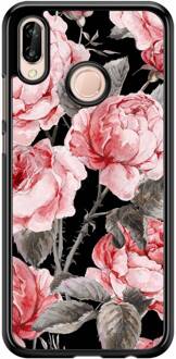 Casimoda Huawei P20 Lite hoesje - Moody florals Rood